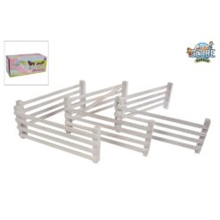 Kids Globe Horses Houten Hekken 6 Stuks Wit