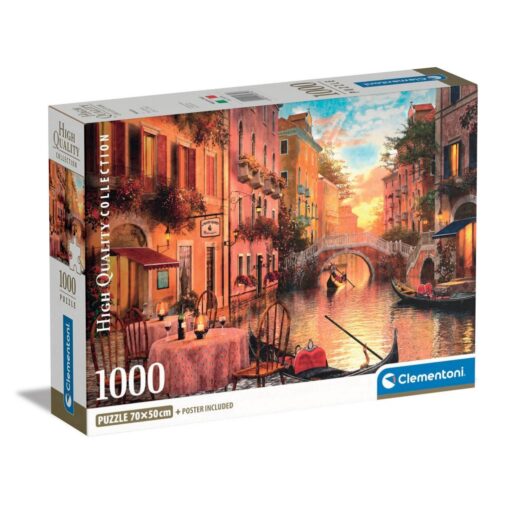 Clementoni High Quality Collection Puzzel + Poster Venetië 1000 Stukjes