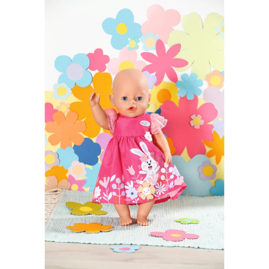 Baby Born Jurk Bloemen Roze - Afbeelding 2