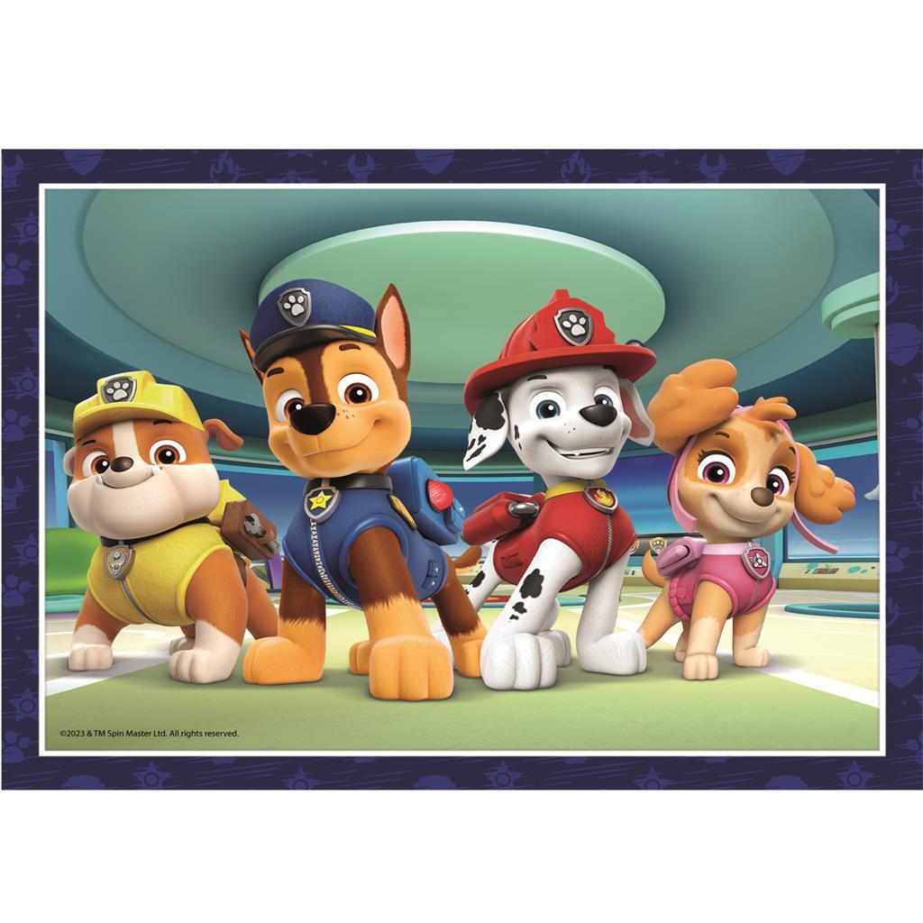 Clementoni Supercolor 4in1 Puzzel Paw Patrol 12-24 Stukjes - Afbeelding 2