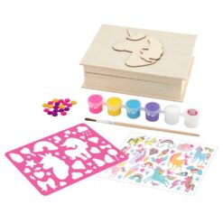 Alternative view of Grafix XO Style Eenhoorn Houten Juwelendoos Maken