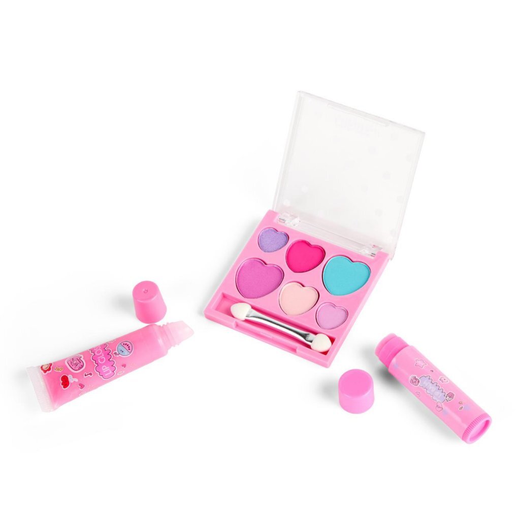 Create It Make-Up Set in Fluffy Rugtas Paars/Roze - Afbeelding 3