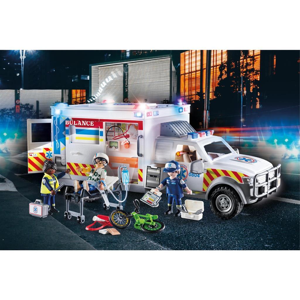 Playmobil 70936 City Action US Ambulance + Licht en Geluid - Afbeelding 2