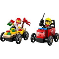Alternative view of Lego City 60458 Pizzabestelwagen vs Brandweerauto