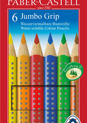 Faber Castell FC-110906 Kleurpotlood Jumbo GRIP Etui à 6 Stuks
