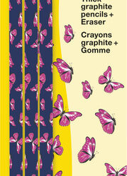 Eberhard Faber EF-511894 Potloden HB Met Gum In Vlinderprint Set Van 3