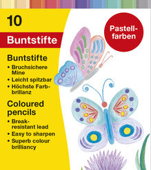 Eberhard Faber EF-514810 Kleurpotloden Pastel Kleur 10 Stuks