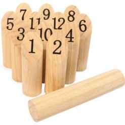 Alternative view of Wahu Houten Number Kubb Spel