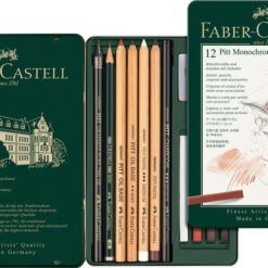 Faber Castell FC-112975 Pitt Monochrome Set Faber-Castell 12-delig Medium