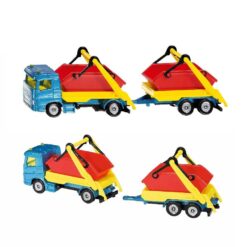 Alternative view of Siku 1695 Vrachtwagen + Puincontainer en Aanhanger