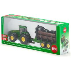 Alternative view of Siku 1954 John Deere 8430 Tractor met Boomstamaanhangwagen