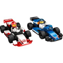 Alternative view of Lego City 60464 F1 Williams Racing en Haas F1 Racewagens