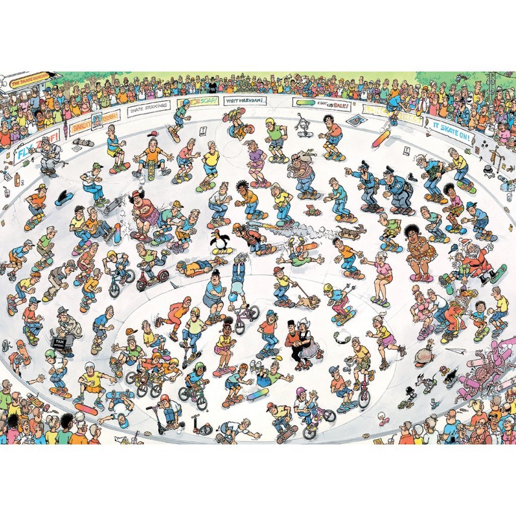 Jumbo Puzzel Jan Van Haasteren Skatebowl 1000 Stukjes - Afbeelding 2