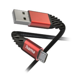 Alternative view of Hama Oplaadkabel Extreme USB-A - Micro-USB 1,5 M Nylon Zwart/rood