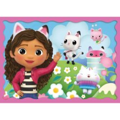 Alternative view of Trefl Gabby's Dollhouse 4in1 Puzzel 35-70 Stukjes